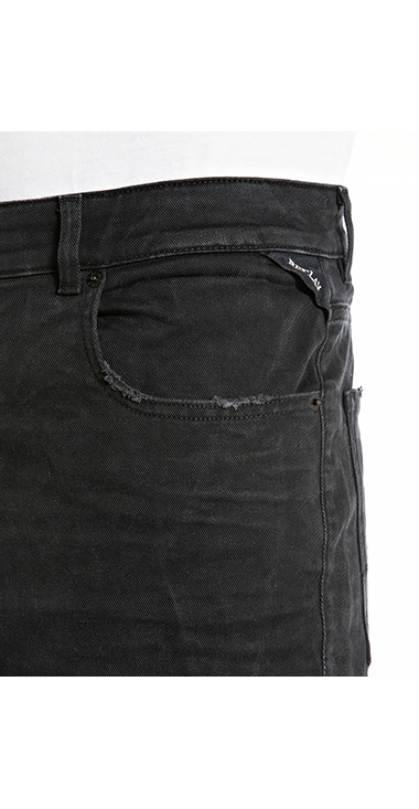 NEW ブーツカットCLEY ブラックオーバーダイストレッチデニム 詳細画像